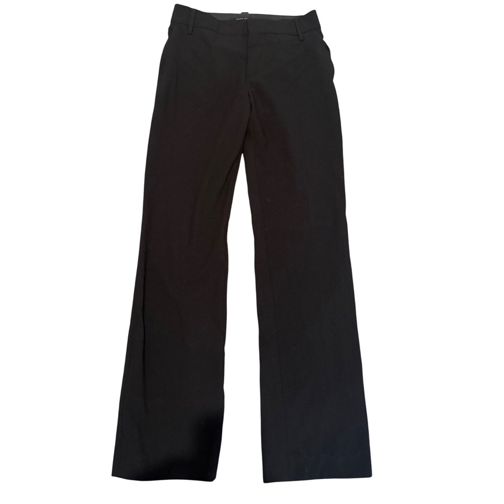 ZARA Black Wide Leg Bootcut Trousers Dress Pants Office